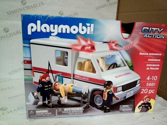 PLAYMOBIL RESCUE AMBULANCE PLAY SET