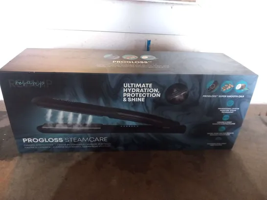 TWO BOXED REVAMP PROGLOSS STEAMCARE CERAMIC STRAIGHTENER ST-1600-GB