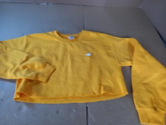 goose and gander yellow cropped jumper - s