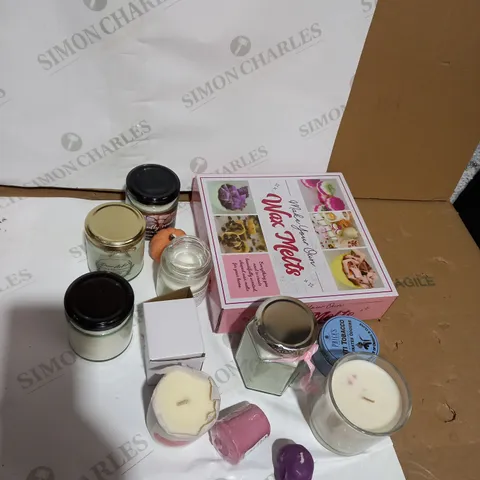 LOT OF APPROX 30 HOUSEHOLD SCENTED CANDLES 