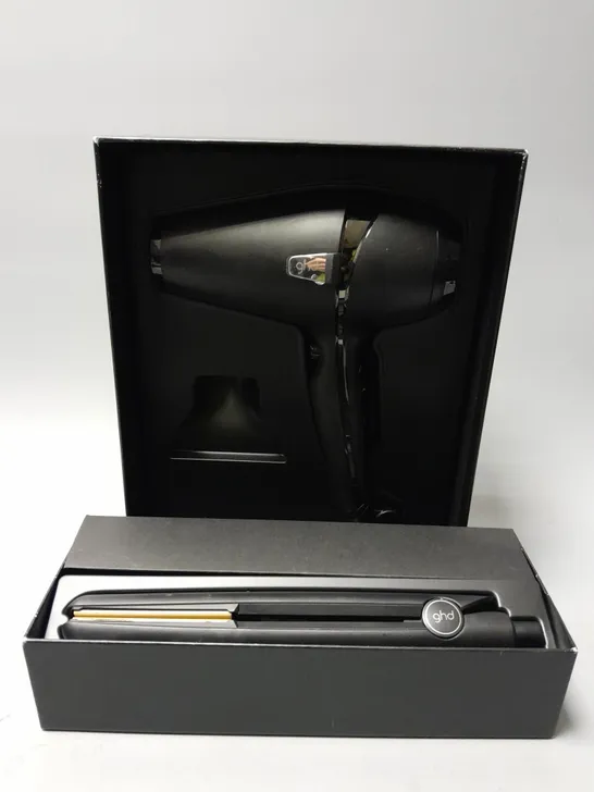 GHD DRY AND STYLE SET - AIR PROFESSIONAL HAIR DRYER AND ORIGINAL PROFESSIONAL STYLER RRP £248