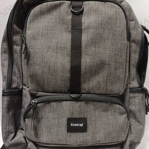 FIRETRAP TRAVEL BLACK BACKPACK 