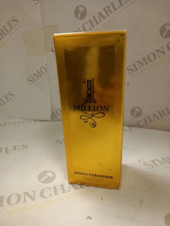 BOXED AND SEALED PACO RABANNE 1 MILLION EAU DE TOILETTE 200ML