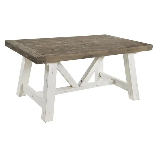 SUSSEX SHORES PURBECK EXTENDABLE DINING TABLE SIZE: 200CM X 100CM X 75CM