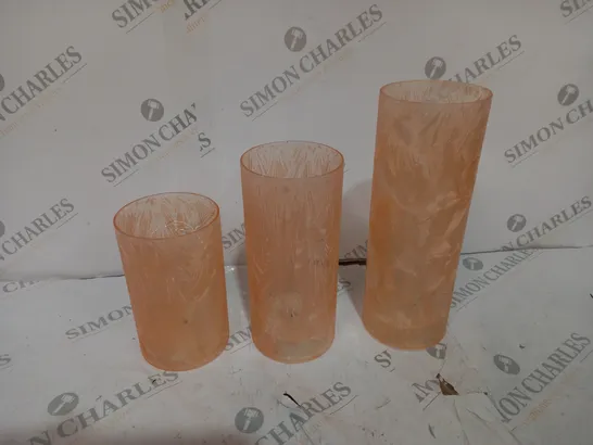 BOXED HOME REFLECTIONS SET OF 3 PRE-LIT CYLINDERS - COLLECTION ONLY