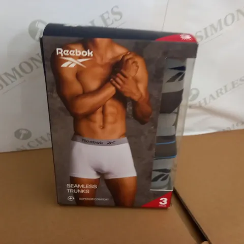 REEBOK 3-PACK SEAMLESS TRUNKS - S