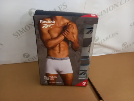 REEBOK 3-PACK SEAMLESS TRUNKS - S