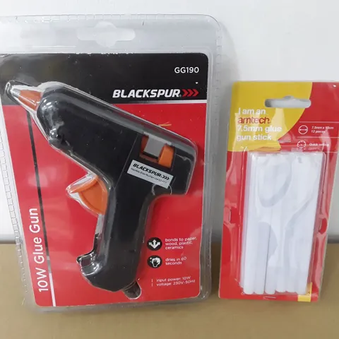 BLACKSPUR 10W GLUE GUN WITH GLUE STICKS