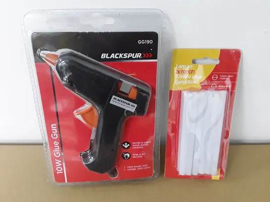 BLACKSPUR 10W GLUE GUN WITH GLUE STICKS