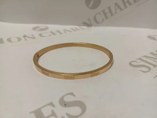 DIOR ROSE GOLD OVAL BANGLE 