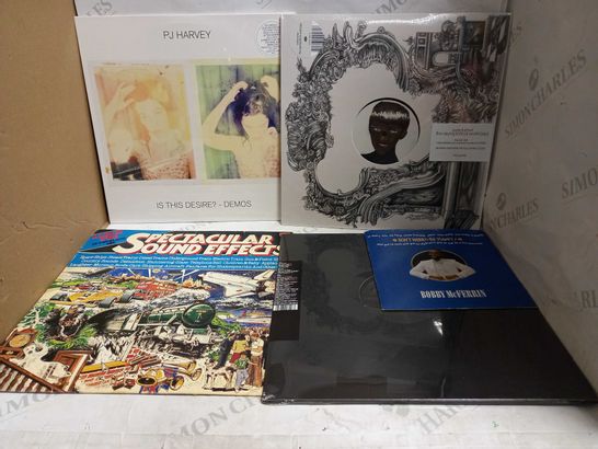 LOT OF APPROXIMATELY 10 ASSORTED VINYL RECORDS, TO INCLUDE OYSTER BAND, PJ HARVEY, YVES TUMOR, ETC