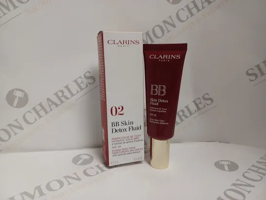 BOXED CLARINS 02 BB SKIN DETOX FLUID - 45ML 