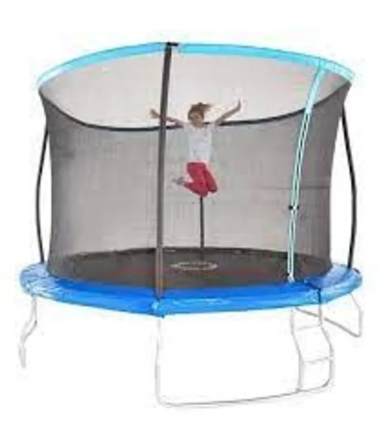 SPORTSPOWER 8FT QUAD LOK GALVANISED TRAMPOLINE WITH SAFETY ENCLOSURE