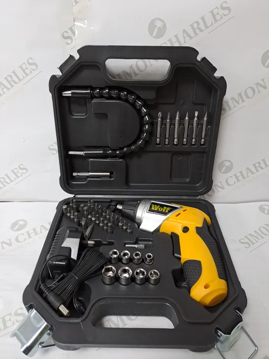 BOXED WOLF 3.6V CORDLESS SCREWDRIVER KIT