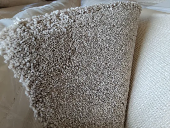 QUALITY ROLLED ULTIMATE EXPRESSIONS CASH CARPET IN CASHEW - 8.4 X 5M