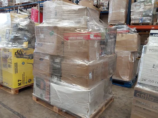 PALLET OF APPROXIMATELY 25 UNPROCESSED RAW RETURN HOUSEHOLD AND ELECTRICAL GOODS TO INCLUDE;