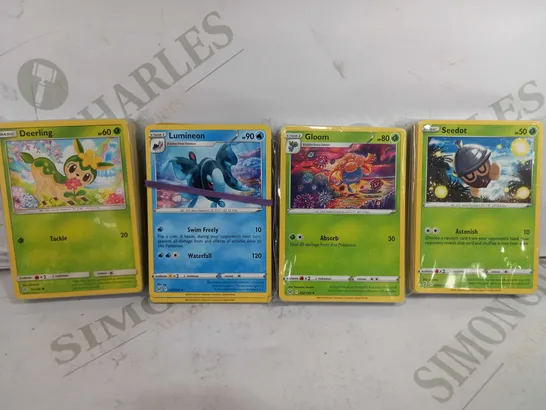 SMALL BOX OF APPROX COLLECTABLE POKEMON TRADING CARDS