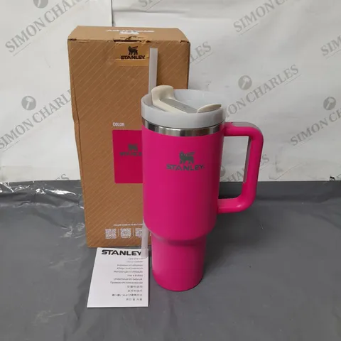 BOXED STANLEY QUENCHER H2.0 TUMBLER WITH STRAW HOT PINK