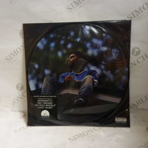 J. COLE 2014 FOREST HILLS DRIVE LIMITED EDITION PICTURE DISC VINYL