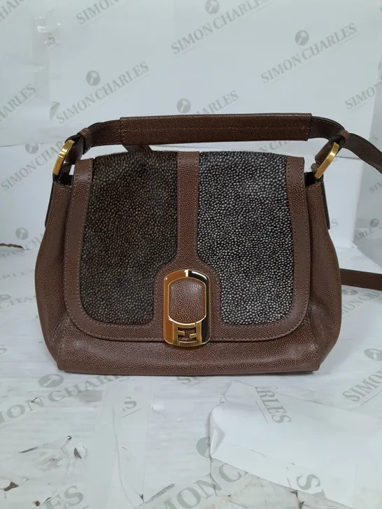 FENDI POUCH BAG IN BROWN 