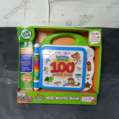 BOXED LEAP FROG 100 WORDS BOOK LEARNING TOY