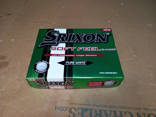 NEW SRIXON GOLF BALLS 12 TOTAL SOFT FEEL WHITE 4 SLEEVES PURE WHITE DISTANCE