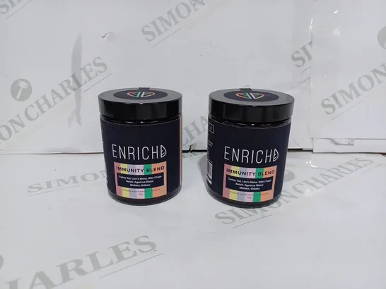 LOT TO CONTAIN 2 X 70G ENRICHD 7 - MUSHROOM IMMUNITY POWDER MIX - COLLECTION ONLY