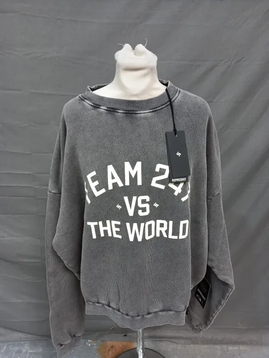 REPRESENT 247 VS THE WORLD SWEATER - LARGE