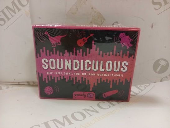 BOXED AND SEALED POCKET SIZED GAMELY SOUNDICULOUS GAME - 8+