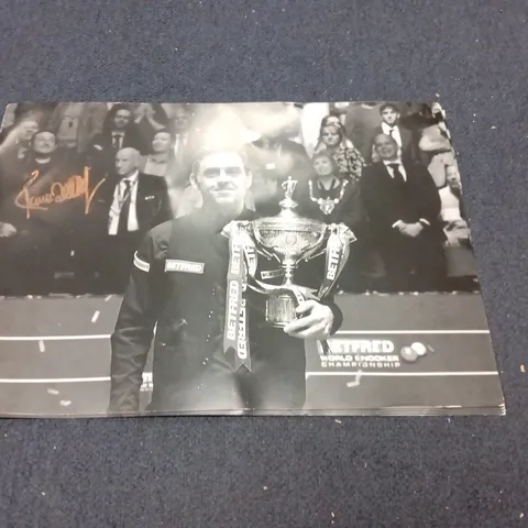 8 SIGNED PICTURES OF RONNIE O'SULLIVAN