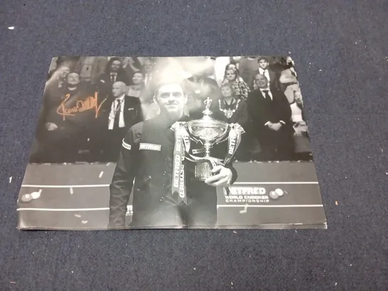 8 SIGNED PICTURES OF RONNIE O'SULLIVAN