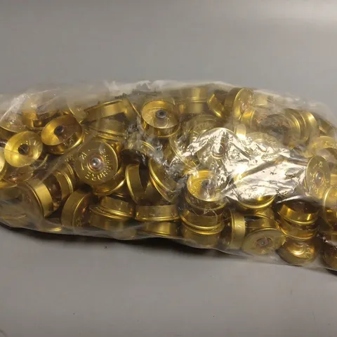 LARGE QUANTITY OF SHOTGUN SHELL HEADS STAMPED GAMEBORE 12