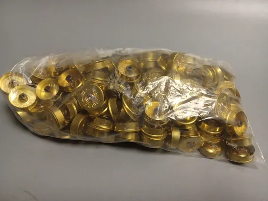 LARGE QUANTITY OF SHOTGUN SHELL HEADS STAMPED GAMEBORE 12