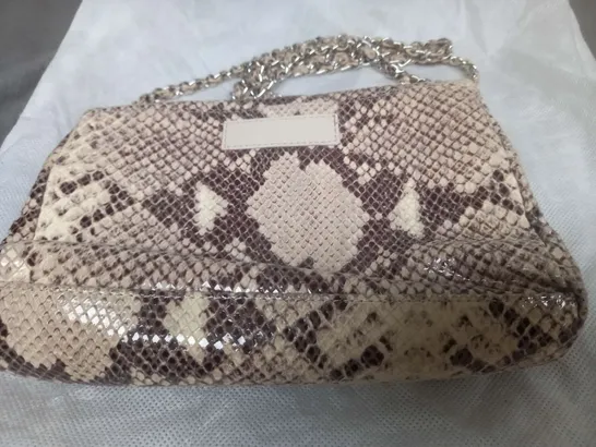 RUSSELL & BROMLEY SNAKE SKIN EFFECT HANDBAG