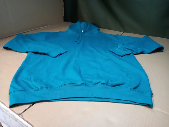 DESIGNER TEAL FRONT POCKET HOODIE - MEDIUM