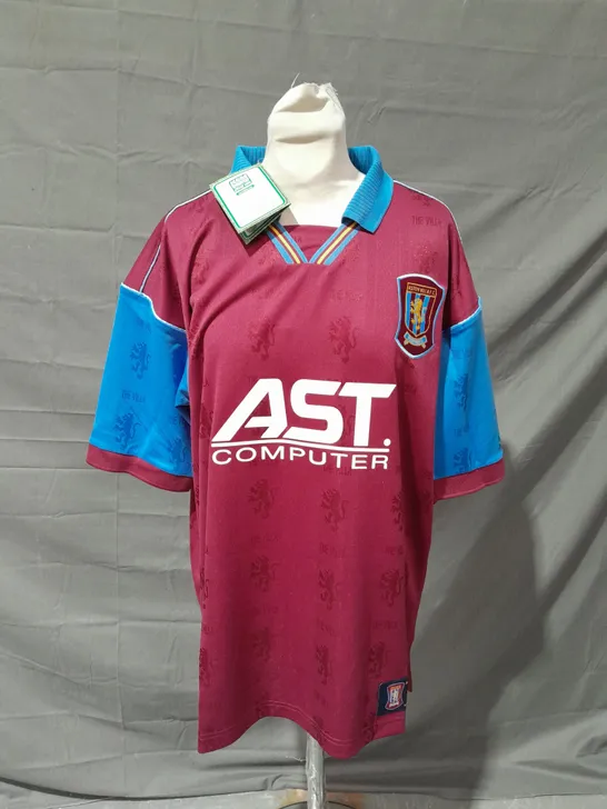 SCORE DRAW ASTON VILLA FOOTBALL CUB 1996 SHIRT - LARGE