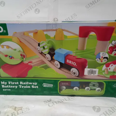 BRIO MY FIRST RAILWAY BATTERY TRAIN SET