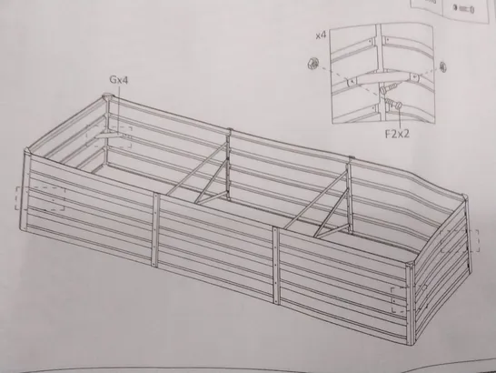 BOXED METAL PLANTER BOX (1 BOX)