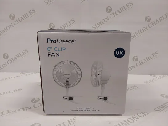 BRAND NEW PROBREEZE 6" CLIP FAN 