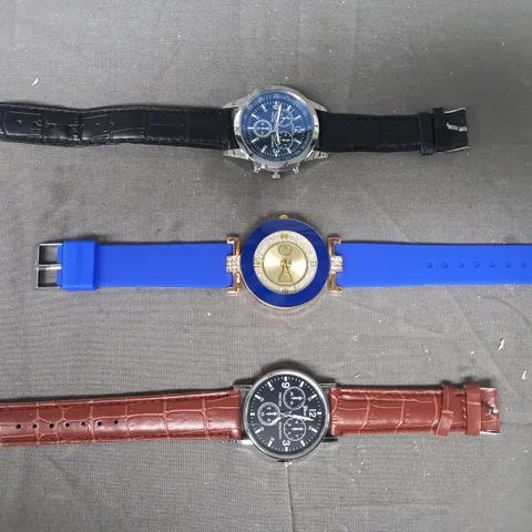 LOT OF 3 ASSORTED DESIGNER WATCHES