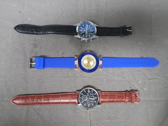 LOT OF 3 ASSORTED DESIGNER WATCHES