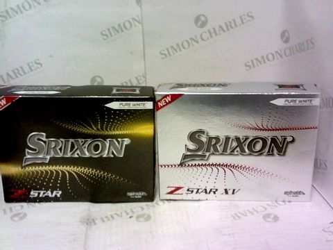 2 BOXES OF SRIXON PURE WHITE GOLF BALLS 