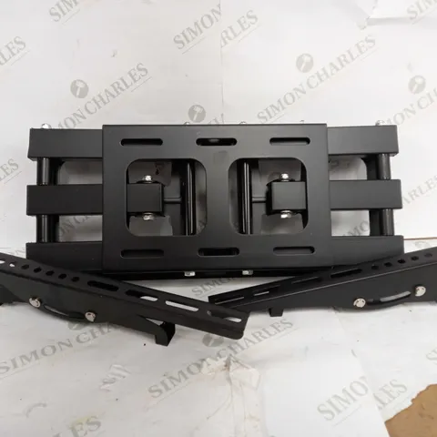 DOUBLE ARM TV WALL BRACKET TILT SWIVEL 22-65 INCH EXTENDABLE 400X400MM BLACK