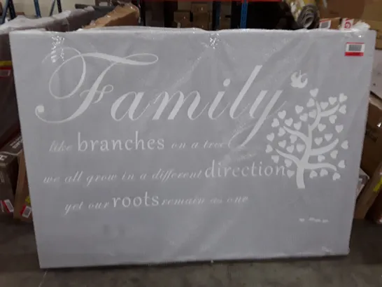 FAMILY LIKE BRANCHES ON A TREE - WRAPPED CANVAS