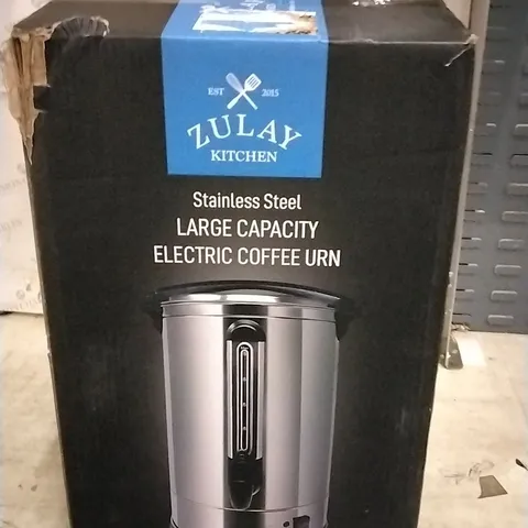 ZULAY KITCHEN STAINLESS STEEL LARGE CAPACITY ELECTRIC COFFEE URN