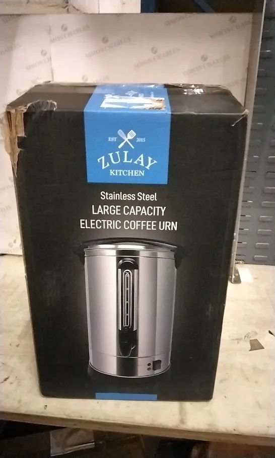 ZULAY KITCHEN STAINLESS STEEL LARGE CAPACITY ELECTRIC COFFEE URN