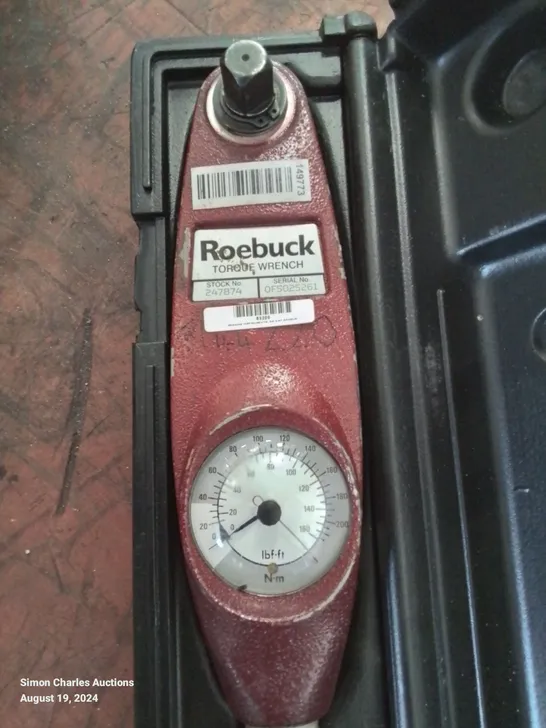 BOXED ROEBUCK DIAL INDICATING TORQUE WRENCH