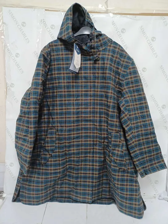 SEASALT CORNWALL RAIN SALSTONE COAT IN BRIAR CROFT DARK KNIGHT - UK 22