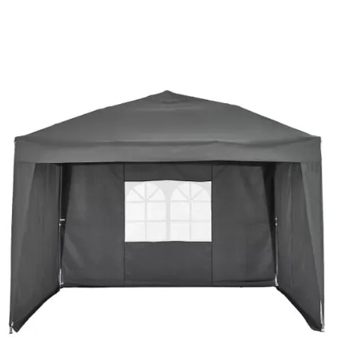BOXED 2.5 X 2.5 POP UP GAZEBO WITH 3 SIDE PANELS