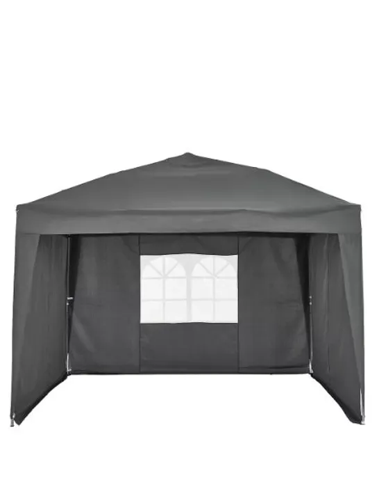 BOXED 2.5 X 2.5 POP UP GAZEBO WITH 3 SIDE PANELS RRP £139.99